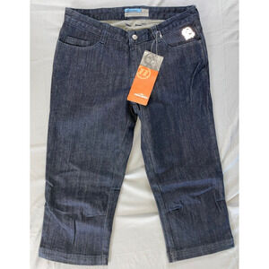 Novara Summerhill Denim Padded Capri Cycling Pants Jeans Women Size 6 NWT $69.50
